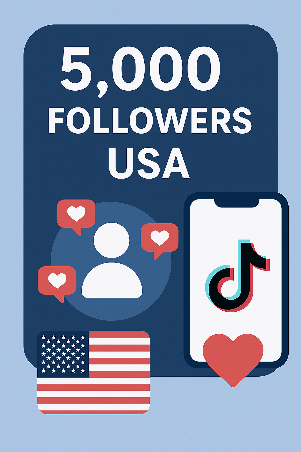 5000 followers USA